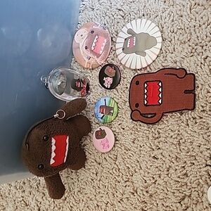 Domo Pins, plush Keychain, patch